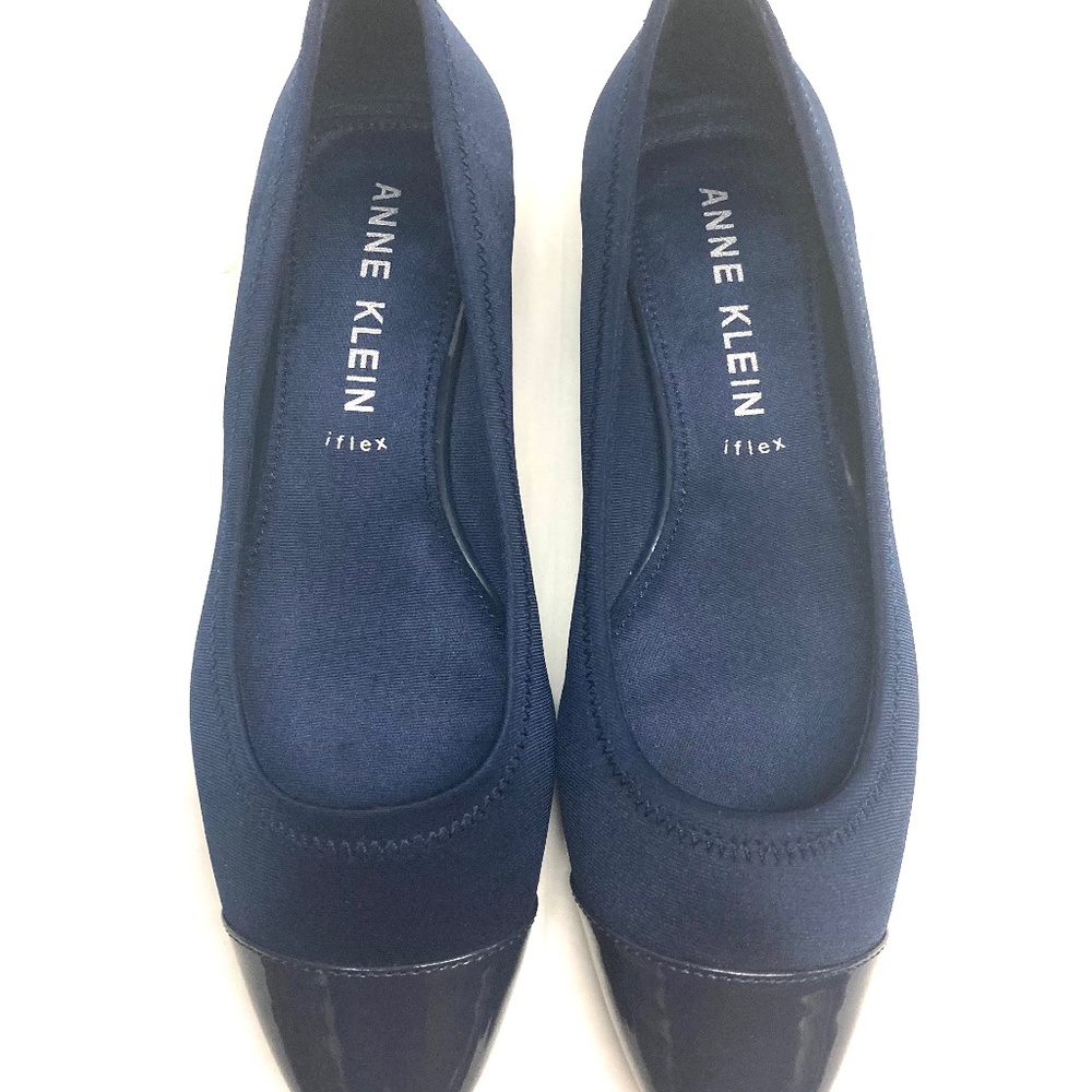 Anne Klein iflex Carlie Navy Dress Shoes - Picture 2 of 9